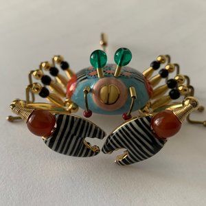 Cynthia Chuang Handmade Porcelain Crab Stick Pin